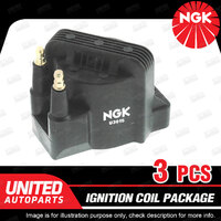 3 x NGK Ignition Coils Pack for Holden Berlina Calais VP VR VS VT VX VY 3.8L V6