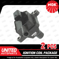 2 x NGK Ignition Coils Pack for Alfa Romeo Spider 2.0L 4Cyl 1998-2003