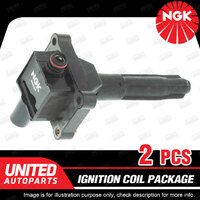 2 x NGK Ignition Coils Pack for Mercedes C180 C200 W202 C200T W202 C230 W202