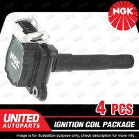 4 x NGK Ignition Coils Pack for Audi A3 8L A4 B5 1.8L 4 Cyl DOHC TMPFI 20V