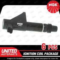 6 x NGK Ignition Coils Pack for Citroen C5 C6 3.0L V6 V DOHC MPFI 24V ES9J4S