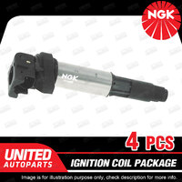 4 x NGK Ignition Coils Pack for BMW 1 3 Series E87 E46 E90 E91 X1 E84 4Cyl