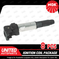 8 x NGK Ignition Coils Pack for BMW 5 6 7 Series E60 E63 E64 X5 E53 E70 V8