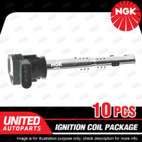 10 x NGK Ignition Coils Pack for Audi R8 S8 4E 5.2L V10 2006-2012 U5015