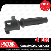 4 x NGK Ignition Coils Pack for Mazda Mazda 3 BK1 2.0L 2.3L 2004-2006