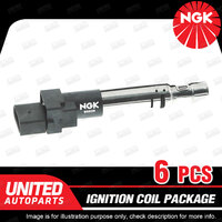 6 x NGK Ignition Coils Pack for Audi A3 8P Q7 TT 8J Quattro V6 DOHC MPFI 24V