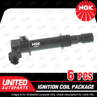 6 x NGK Ignition Coils Pack for Dodge Nitro KA EKG 3.7L V6 SOHC MPFI 12V 151KW