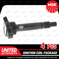 4 x NGK Ignition Coils Pack for Toyota Celica ZZT231R Corolla ZZE123R 1.8L 4Cyl