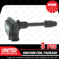 3 x NGK Ignition Coils Pack for Nissan Maxima A32 3.0L V6 1995-1999 U5070