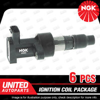 6 x NGK Ignition Coils Pack for Jaguar S Type X Type XF XJ6 V6 2.1L 2.5L 3.0L