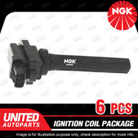 6 x NGK Ignition Coils Pack for Suzuki Grand Vitara SQ625 SV620 XL-7 JA627 V6