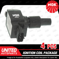 4 x NGK Ignition Coils Pack for Mazda RX-8 1.3L R2 2003-2011 U5093