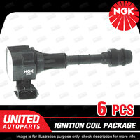 6 x NGK Ignition Coils Pack for Nissan 350Z Z33 3.5L V6 2003-2005 U5123