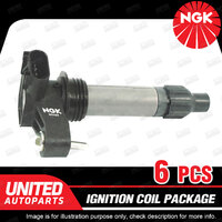 6 x NGK Ignition Coils Pack for Holden Adventra Berlina VZ Calais VE Caprice WM