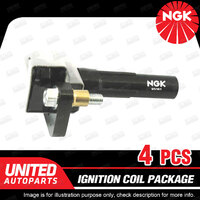 4 x NGK Ignition Coils for Subaru Forester SH Impreza GH GR GE WXR WRX 16V