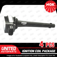 4 x NGK Ignition Coils Pack for Nissan Tiida C11 1.8L 4Cyl 2010-2013