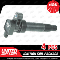 4 x NGK Ignition Coils Pack for Kia Magentis MG 2.4L Rondo UN 2.0L 4Cyl 16V