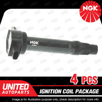 4 x NGK Ignition Coils Pack for Dodge Avenger JS 2.0L 2.4L Caliber PM 1.8L 2.4L