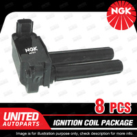 8 x NGK Ignition Coils Pack for Jeep Commander XH 5.7L V8 OHV MPFI 16V 240KW