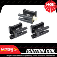 3 NGK Ignition Coils for Mitsubishi Pajero NM NP Challenger PA 6G72 6G74 98-06