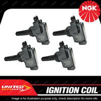 4 x NGK Ignition Coils for Subaru Forester SJ SH Impreza GJ GP XV GP 2.0L 2.5L