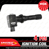 4 x NGK Ignition Coils for Mazda 3 BK BL 2.3L L3VDT I4 16V DOHC VVT 2006-2014