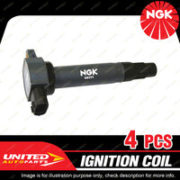 4 NGK Ignition Coils for Mitsubishi ASX XA XB XC XD Lancer CJ CF Outlander ZG ZH