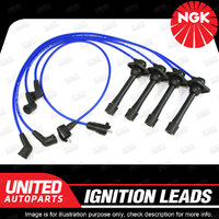 NGK Spark Plug Ignition Lead Set for Daihatsu Pyzar 1.6L 4Cyl 1998-2002