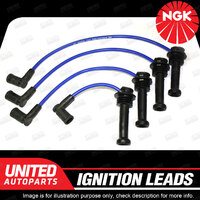 NGK Spark Plug Ignition Lead Set for Ford Mondeo HC HD HE Mazda Tribute YU