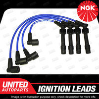 NGK Spark Plug Ignition Lead Set for Holden Astra TR 1.6L 4Cyl 1996-1998