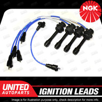 NGK Spark Plug Ignition Lead Set for Toyota Celica ST205 MR2 SW20 2.0L 4Cyl