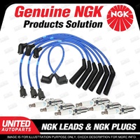 6 x NGK Spark Plugs + Ignition Leads Set for Hyundai Sonata EF 3.0L V6