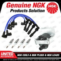 NGK Spark Plugs Coils Leads Kit for Holden Barina Combo SB 1.2L 1.4L 4Cyl