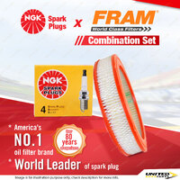 NGK Standard Spark Plugs & Fram Air Filter for Honda Accord SY 1.6L EL 4Cyl