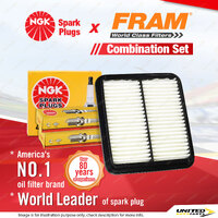 NGK Standard Spark Plugs & Fram Air Filter for Suzuki Grand Vitara SQ625 2.5L