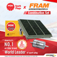 NGK Standard Spark Plugs & Fram Filter Service Kit for Great Wall X240 4G69S4N