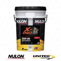 Nulon X-PRO 15W-40 Multi-Vehicle Performance 20L for ALFA ROMEO 1750 1.8L