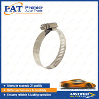 PAT ICON Series Perforated Hose Clamps - 316 Stainless 125-146mm Package of 10