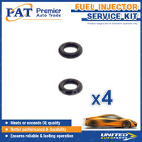 4 x PAT Fuel Injector Service Kits for Holden Barina Combo 1.4L Z14XEP I4 16V