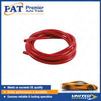 Raceworks Silicone Vacuum Hose - 3mm ID 3 Metres Length 3mm Wall Red Colour