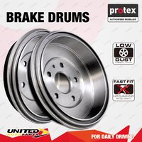 2 Rear Protex Brake Drums for Audi 80 Fox 1.5 Litre S LS Sedan Manual