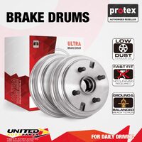 Pair Rear Protex Brake Drums for BMW 318i E30 1982 - 1992 ID 228.5mm