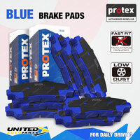 Front + Rear Blue Disc Brake Pads for Audi A3 2004-2007 With 17in Wheels