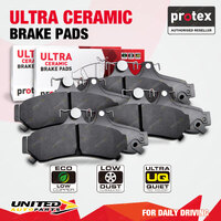 Front + Rear Ultra Brake Pads for Ford Fairlane Falcon Fairmont LTD BA BF FG X