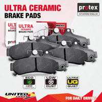 Front + Rear Ultra Ceramic Disc Brake Pads for Subaru Impreza GT 2.0L 9/16-On