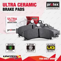 4pcs Rear Ultra Ceramic Brake Pads for Nissan Patrol Y61 GU Series Except 4.8L