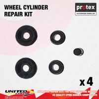 4x Front Protex Wheel Cylinder Repair Kit for Asia Combi GAD4C 5.9L 7.4L 36.51mm