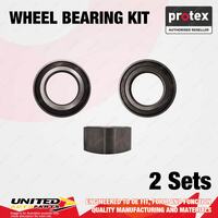 2x Front Protex Wheel Bearing Kit for Mercedes Benz 300SL R107 3.0L 1987-1990