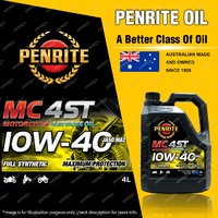 Penrite MC-4ST Full Synthetic 10W-40 Motorcycle 4 Stroke Engine Oil 4L