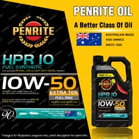 Penrite HPR 10 10W-50 Engine Oil 5L for Audi Cabriolet B4 8G7 1993-2000 110KW